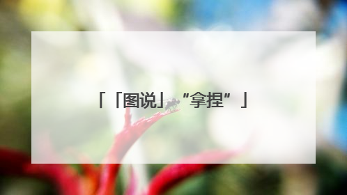 「图说」“拿捏”