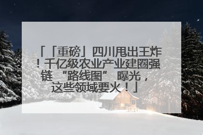 「重磅」四川甩出王炸！千亿级农业产业建圈强链 “路线图” 曝光，这些领域要火！