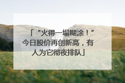 “火得一塌糊涂！”今日股价再创新高，有人为它彻夜排队