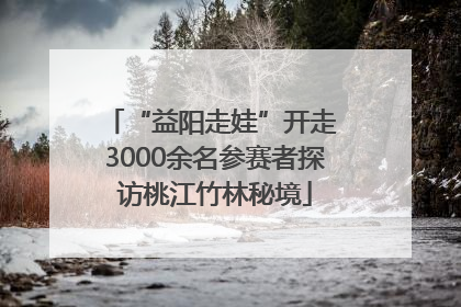 “益阳走娃”开走 3000余名参赛者探访桃江竹林秘境