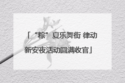 “粽”夏乐舞街 律动新安夜活动圆满收官