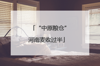 “中原粮仓”河南麦收过半