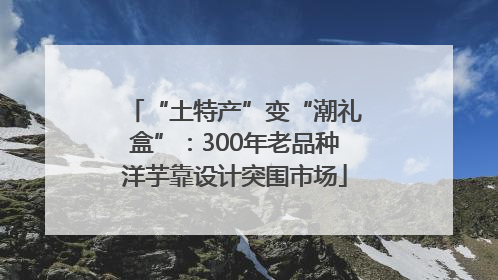 “土特产”变“潮礼盒”：300年老品种洋芋靠设计突围市场
