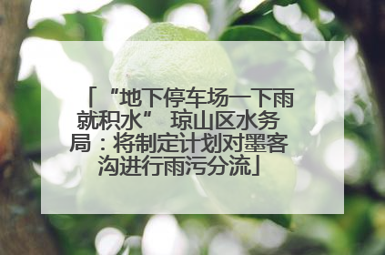 “地下停车场一下雨就积水” 琼山区水务局：将制定计划对墨客沟进行雨污分流