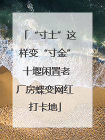 “寸土”这样变“寸金” 十堰闲置老厂房蝶变网红打卡地