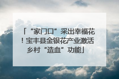 “家门口”采出幸福花！宝丰县金银花产业激活乡村“造血”功能