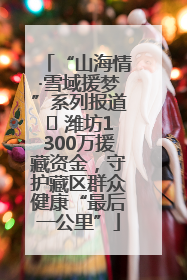 “山海情·雪域援梦”系列报道⑪ 潍坊1300万援藏资金，守护藏区群众健康“最后一公里”