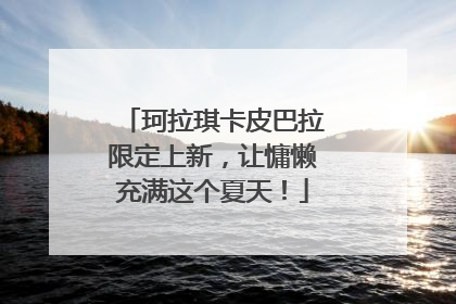 珂拉琪卡皮巴拉限定上新，让慵懒充满这个夏天！