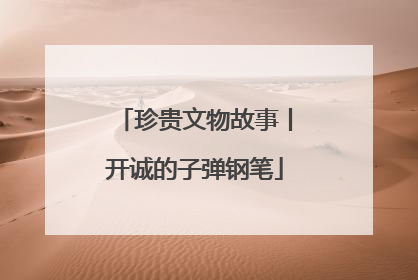 珍贵文物故事丨开诚的子弹钢笔