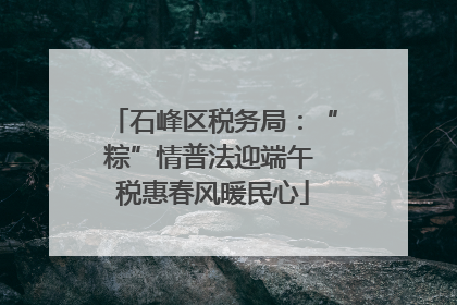 石峰区税务局：“粽”情普法迎端午 税惠春风暖民心