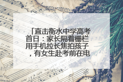直击衡水中学高考首日：家长隔着栅栏用手机拉长焦拍孩子，有女生赴考前在电话亭与家人通话