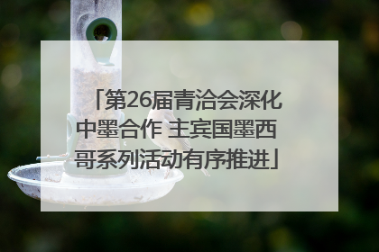 第26届青洽会深化中墨合作 主宾国墨西哥系列活动有序推进
