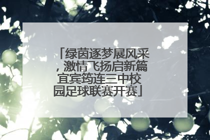 绿茵逐梦展风采，激情飞扬启新篇 宜宾筠连三中校园足球联赛开赛