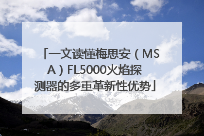 一文读懂梅思安（MSA）FL5000火焰探测器的多重革新性优势