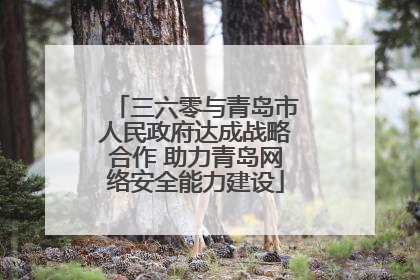 三六零与青岛市人民政府达成战略合作 助力青岛网络安全能力建设