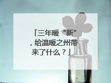三年暖“新”，给温暖之州带来了什么？