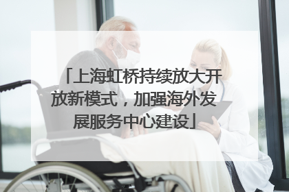 上海虹桥持续放大开放新模式，加强海外发展服务中心建设