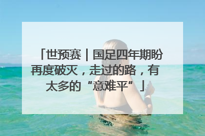 世预赛｜国足四年期盼再度破灭，走过的路，有太多的“意难平”