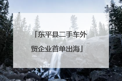 东平县二手车外贸企业首单出海
