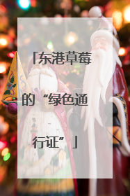 东港草莓的“绿色通行证”
