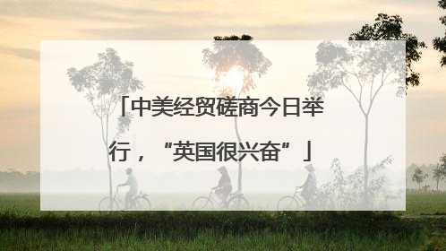 中美经贸磋商今日举行，“英国很兴奋”