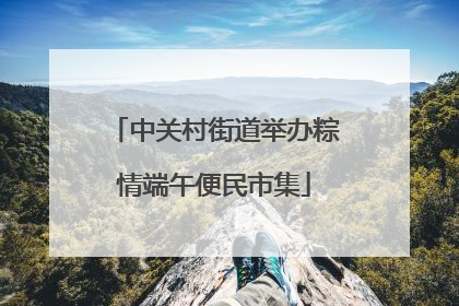 中关村街道举办粽情端午便民市集