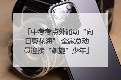 中考考点外涌动“向日葵花海” 全家总动员迎接“凯旋”少年