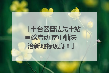 丰台区普法先丰站重磅启动 南中轴法治新地标现身！