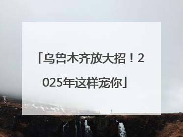 乌鲁木齐放大招！2025年这样宠你