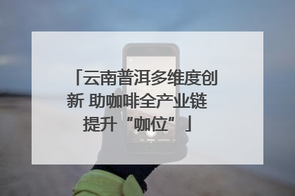 云南普洱多维度创新 助咖啡全产业链提升“咖位”