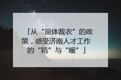 从“量体裁衣”的政策，感受济南人才工作的“精”与“暖”