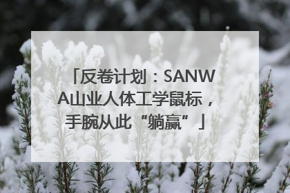 反卷计划：SANWA山业人体工学鼠标，手腕从此“躺赢”