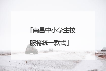 南昌中小学生校服将统一款式