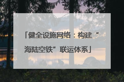 健全设施网络：构建“海陆空铁”联运体系