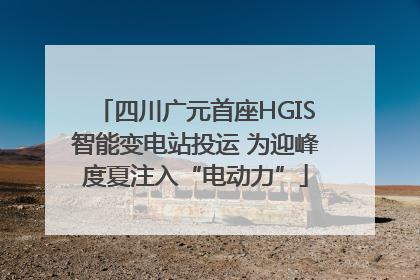 四川广元首座HGIS智能变电站投运 为迎峰度夏注入“电动力”