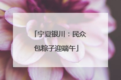 宁夏银川：民众包粽子迎端午