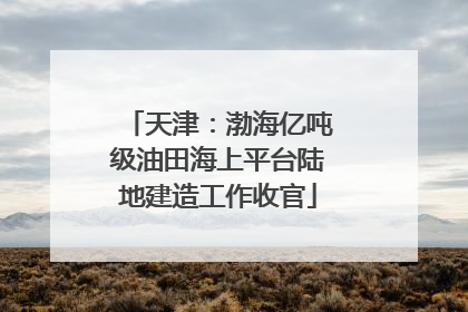天津：渤海亿吨级油田海上平台陆地建造工作收官