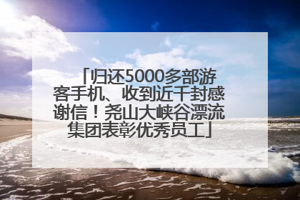 归还5000多部游客手机、收到近千封感谢信！尧山大峡谷漂流集团表彰优秀员工
