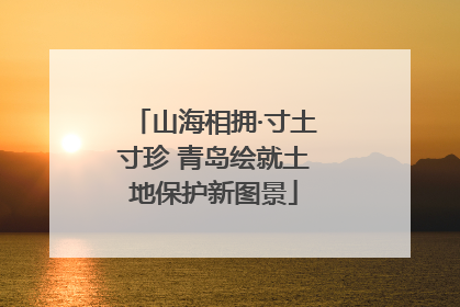 山海相拥·寸土寸珍 青岛绘就土地保护新图景