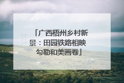广西梧州乡村新景：田园铁路相映 勾勒和美画卷