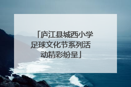 庐江县城西小学足球文化节系列活动精彩纷呈
