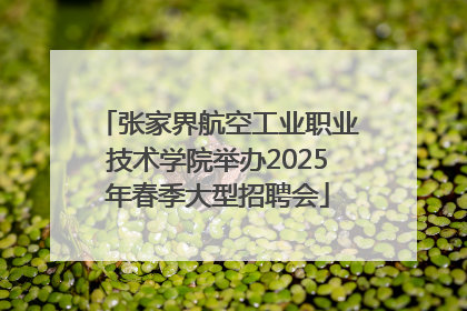 张家界航空工业职业技术学院举办2025年春季大型招聘会