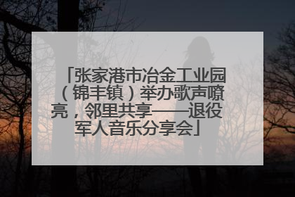 张家港市冶金工业园（锦丰镇）举办歌声嘹亮，邻里共享——退役军人音乐分享会