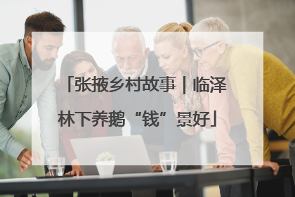 张掖乡村故事｜临泽林下养鹅“钱”景好