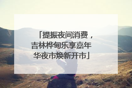 提振夜间消费，吉林桦甸乐享嘉年华夜市焕新开市