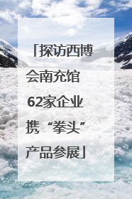 探访西博会南充馆 62家企业携“拳头”产品参展