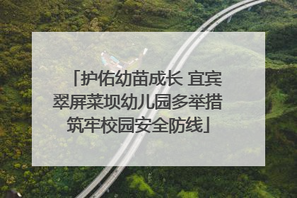 护佑幼苗成长 宜宾翠屏菜坝幼儿园多举措筑牢校园安全防线