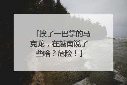 挨了一巴掌的马克龙，在越南说了些啥？危险！