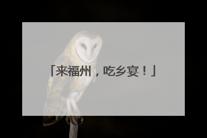 来福州，吃乡宴！