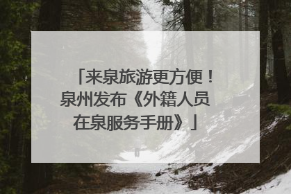 来泉旅游更方便！泉州发布《外籍人员在泉服务手册》